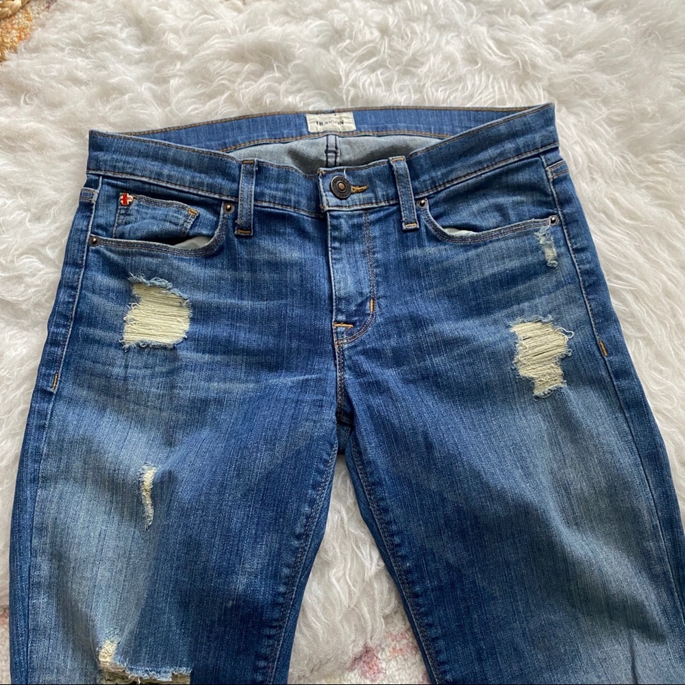 Hudson jeans skinny distressed stretch denim - Picture 2 of 8